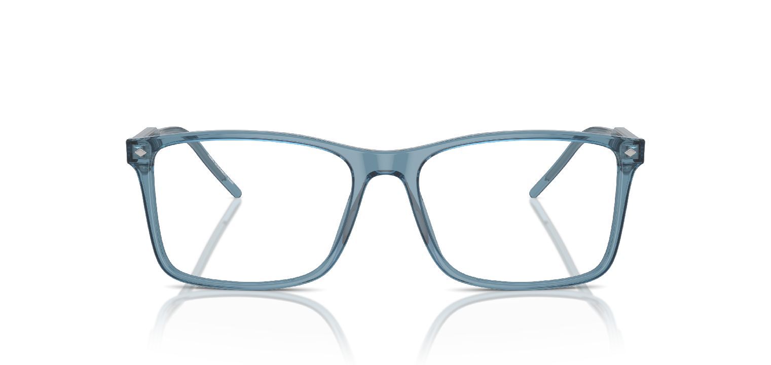 Giorgio Armani Rectangle Eyeglasses 0AR7258 Blue for Man