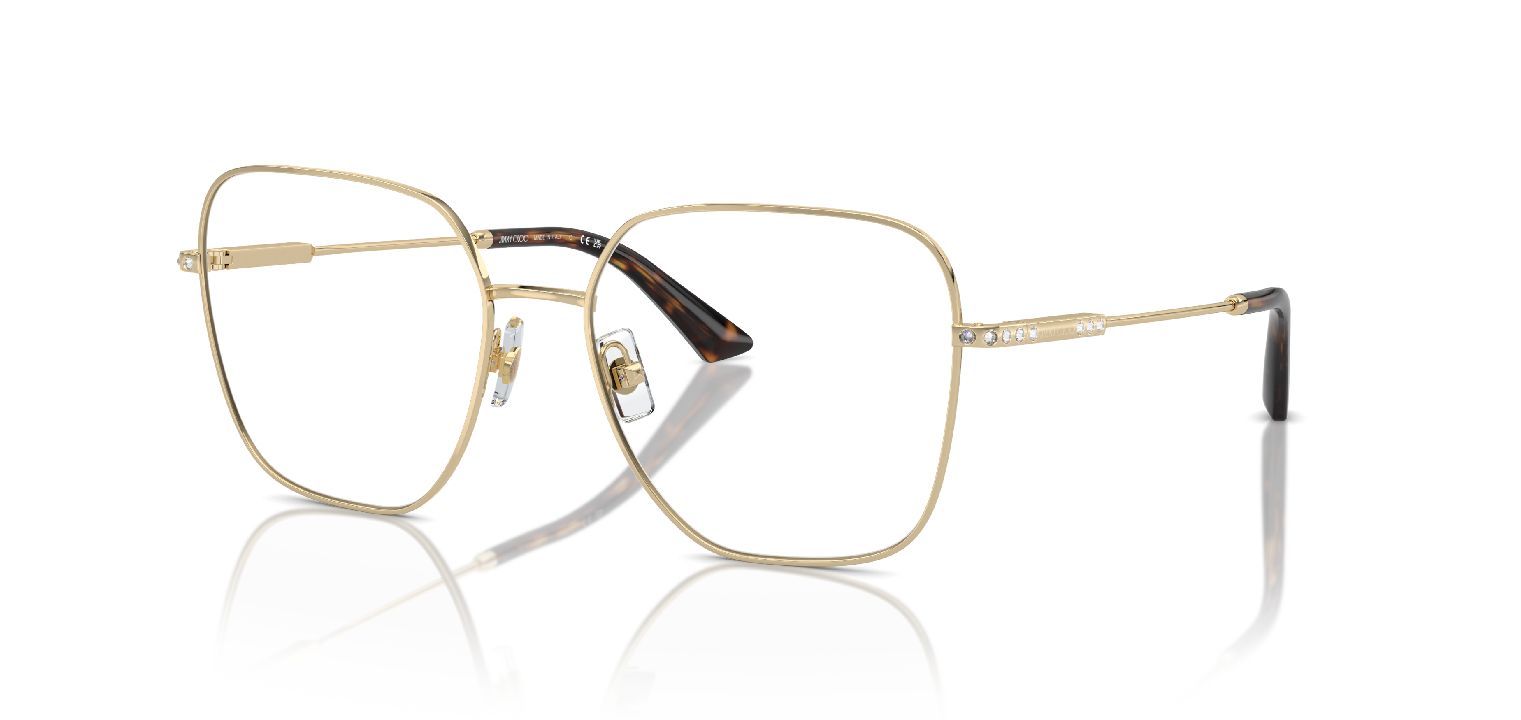 Lunettes de vue Jimmy Choo Carré 0JC2001B Doré pour Femme