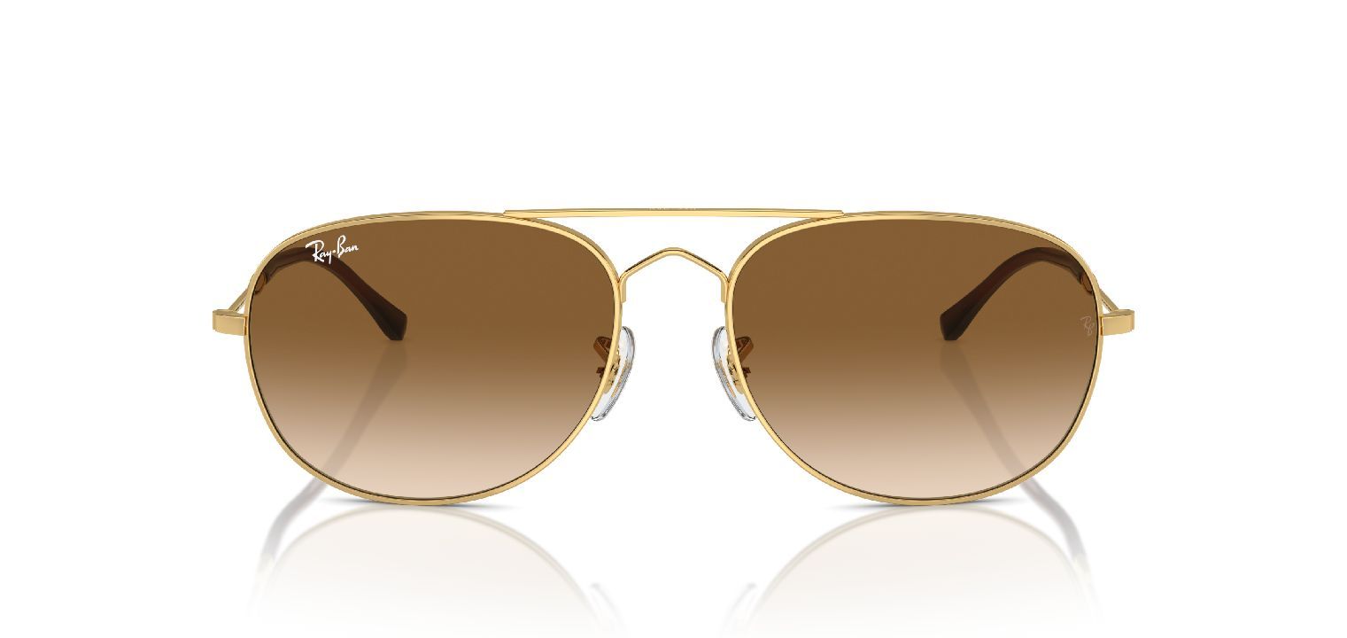 Ray-Ban Oval Sunglasses 0RB3735 Gold for Unisex