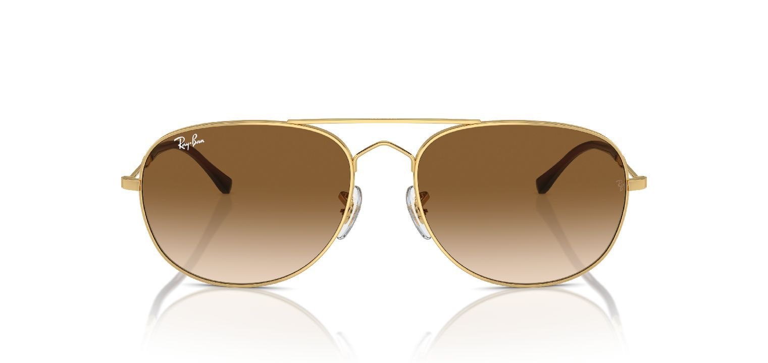 Lunettes de soleil Ray-Ban Ovale 0RB3735 Doré pour Homme-Femme