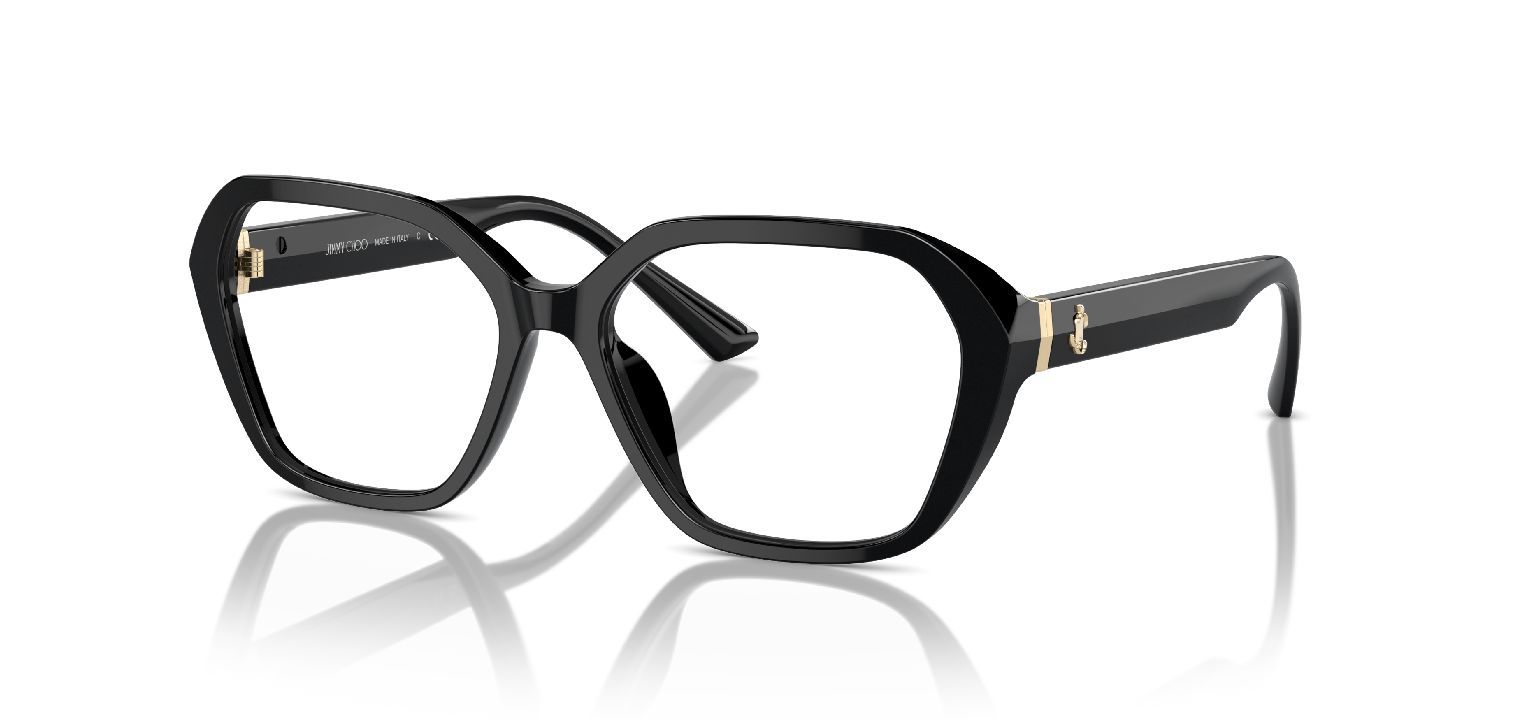 Jimmy Choo Hexagonal Eyeglasses 0JC3013U Black for Woman