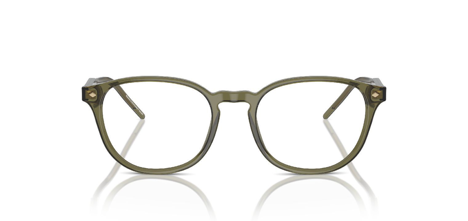 Giorgio Armani Round Eyeglasses 0AR7259 Green for Man