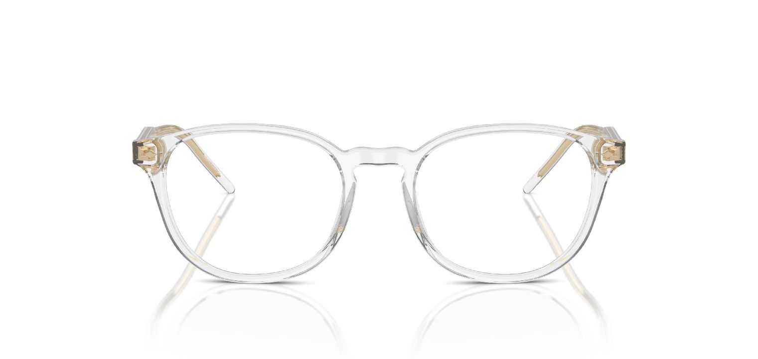 Giorgio Armani Round Eyeglasses 0AR7259 Transparent for Man