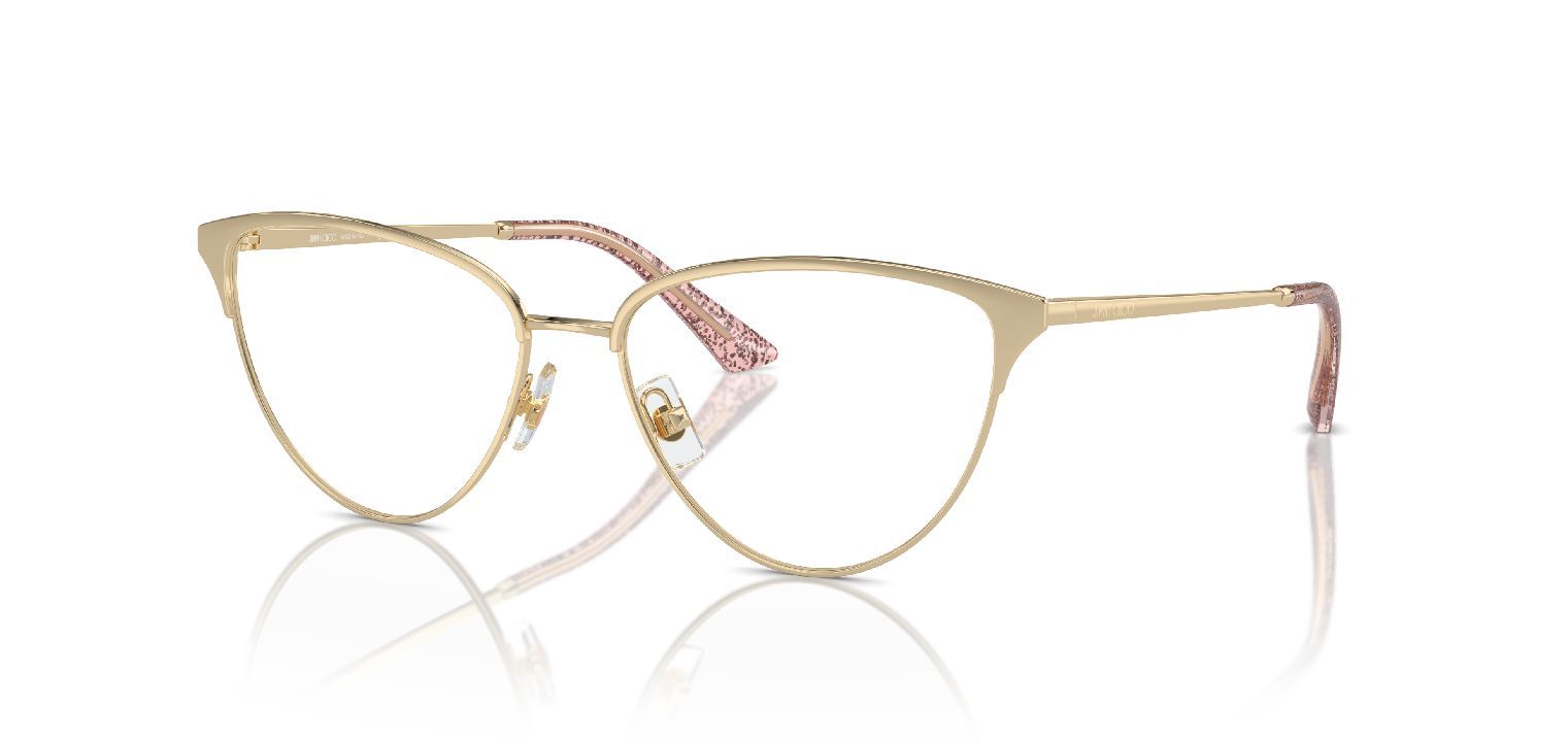 Jimmy Choo Cat Eye Eyeglasses 0JC2002 Gold for Woman