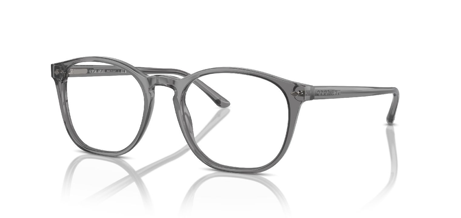 Lunettes de vue Giorgio Armani Ronde 0AR7074 Gris pour Homme