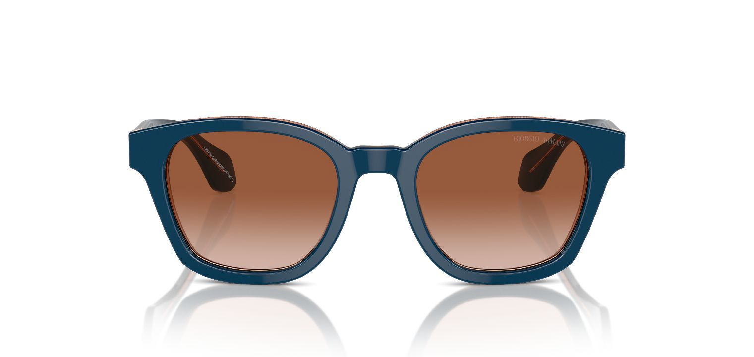 Giorgio Armani Round Sunglasses 0AR8207 Blue for Man