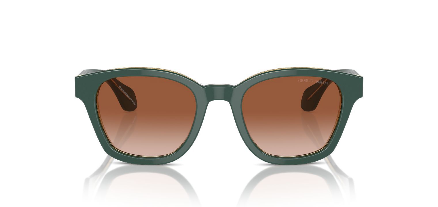 Giorgio Armani Rund Sonnenbrillen 0AR8207 Grün für Herren