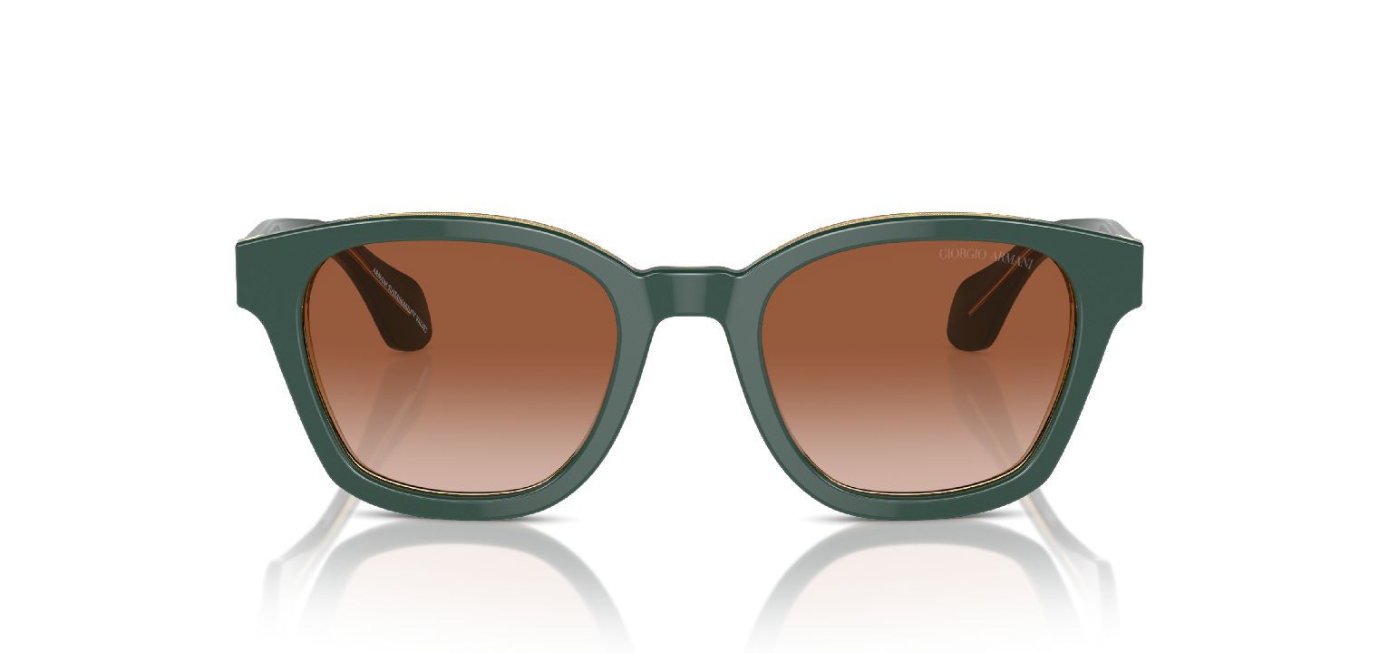 Lunettes de soleil Giorgio Armani Ronde 0AR8207 Vert pour Homme