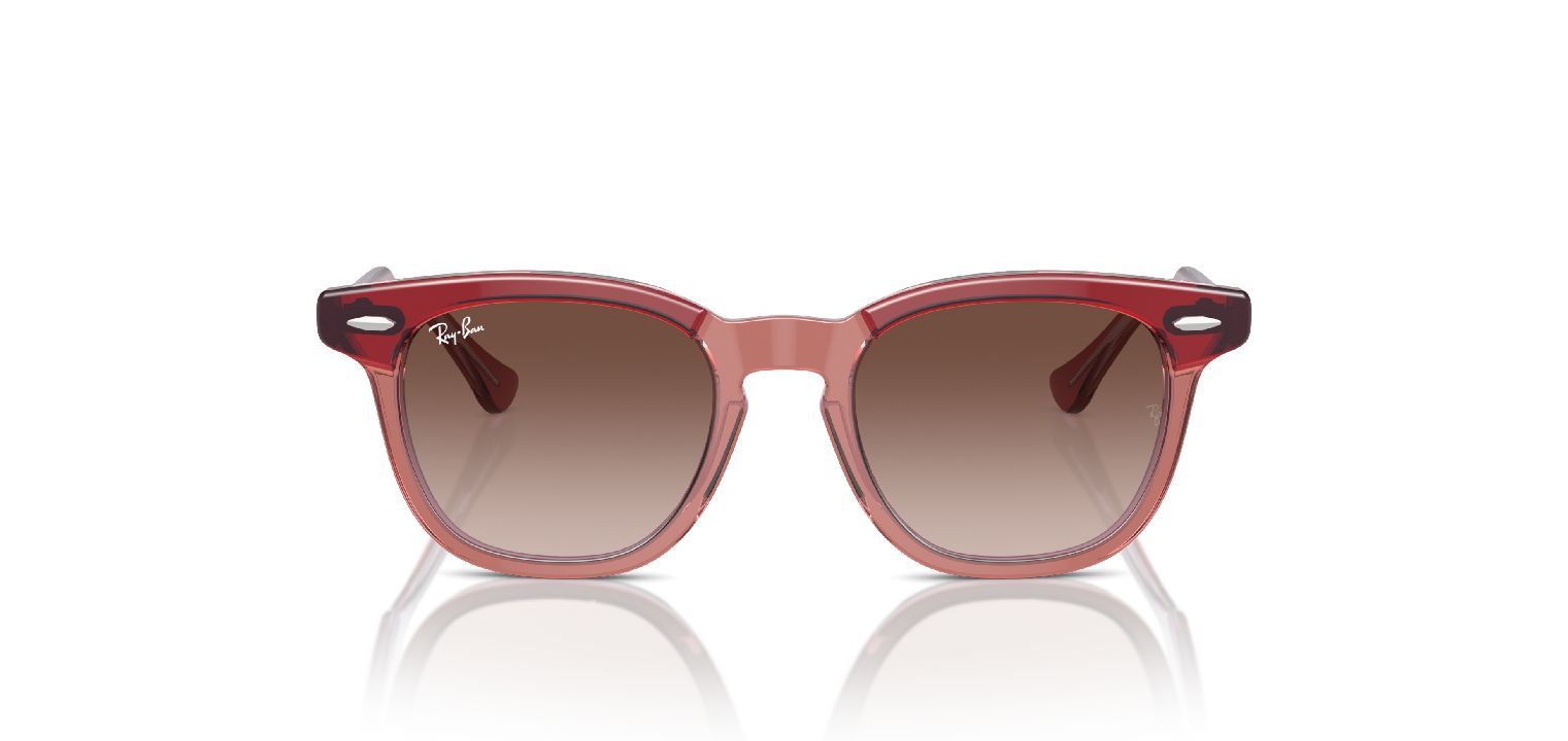 Ray-Ban Carré Sunglasses 0RJ9098S Red for Kid