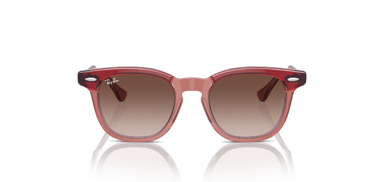 Ray-Ban Quadratisch Sonnenbrillen 0RJ9098S Rot für Kinder