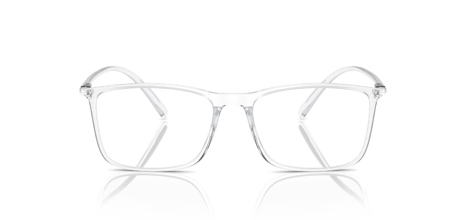 Giorgio Armani Rectangle Eyeglasses 0AR7244U Transparent for Man