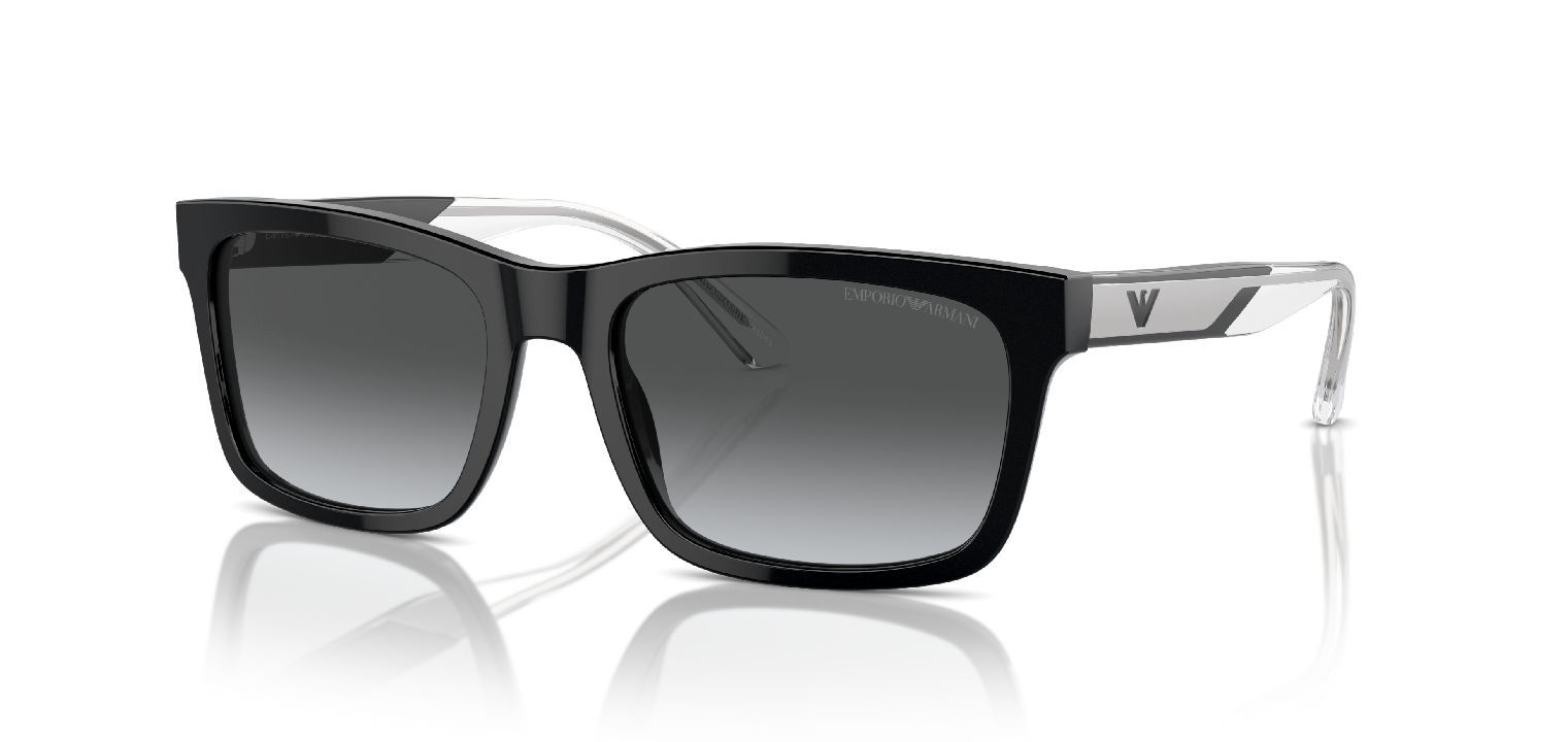 Emporio Armani Rechteckig Sonnenbrillen 0EA4224 Schwarz für Herren