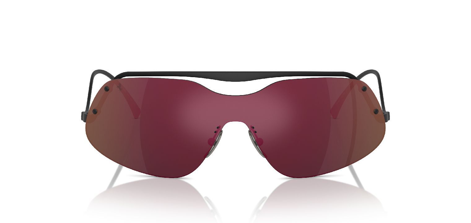 Ferrari Cavallino Rectangle Sunglasses 0FH1007 Black for Unisex