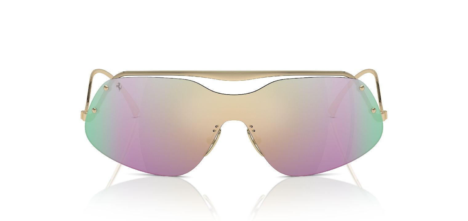 Ferrari Cavallino Rechteckig Sonnenbrillen 0FH1007 Gold für Damen/Herren