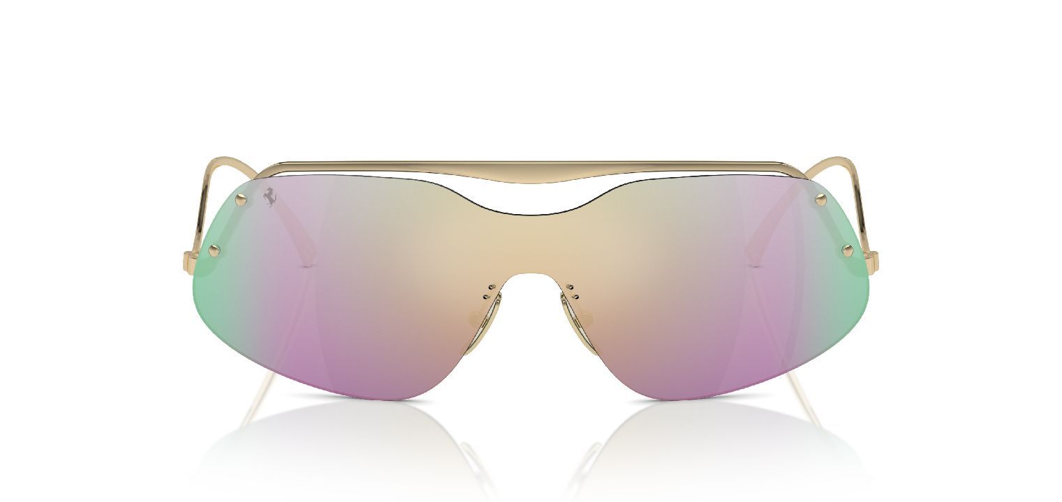 Ferrari Cavallino Rechteckig Sonnenbrillen 0FH1007 Gold für Damen/Herren