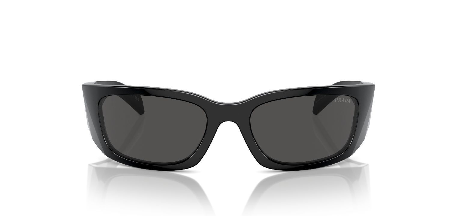 Prada Oval Sonnenbrillen 0PR A14S Schwarz für Damen