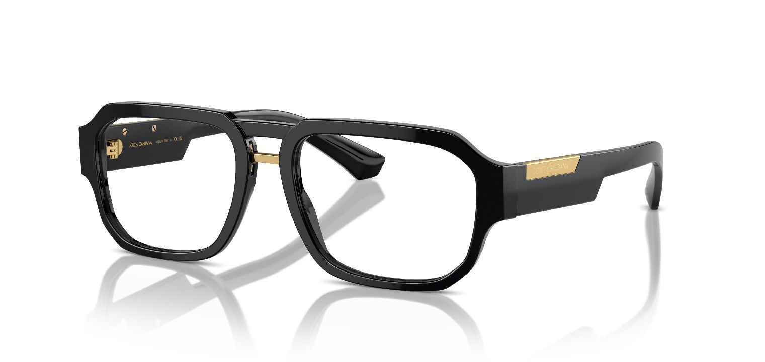 Dolce & Gabbana Aviator Brillen 0DG3389 Schwarz für Herren