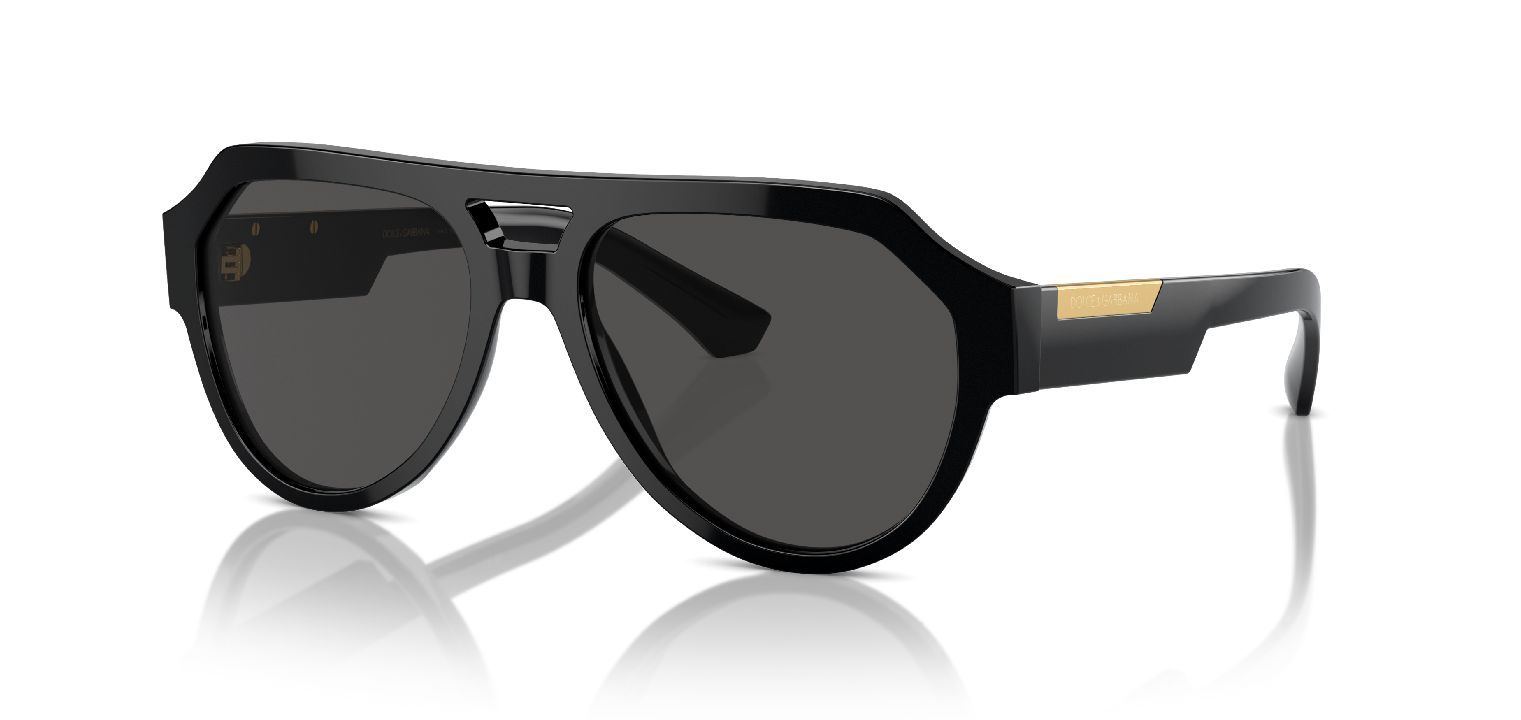 Dolce & Gabbana Aviator Sunglasses 0DG4466 Black for Man
