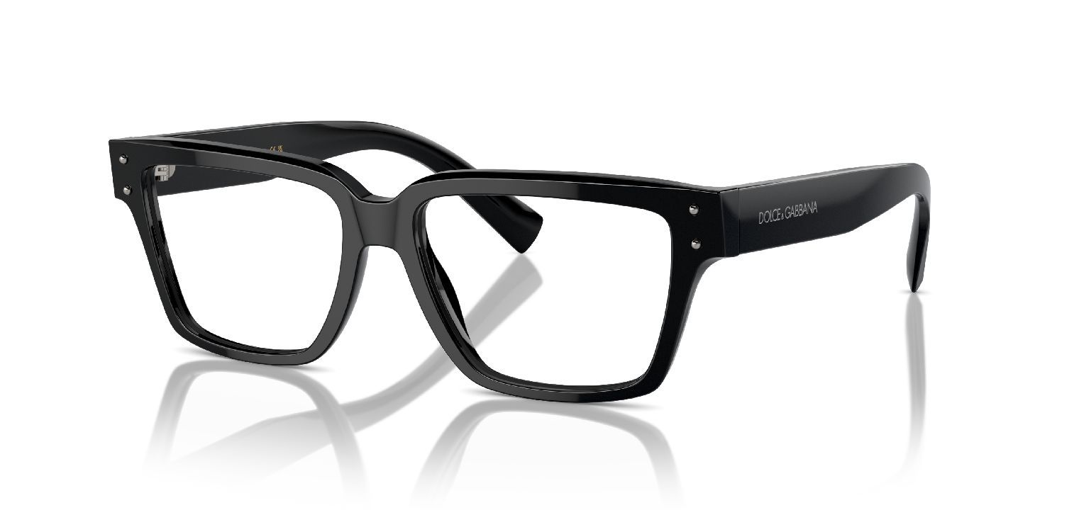 Dolce & Gabbana Rectangle Eyeglasses 0DG3383 Black for Man
