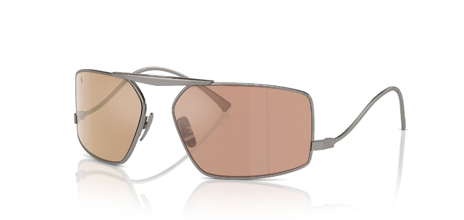 Lunettes de soleil Ferrari Cavallino Rectangle 0FH1008 Gris pour Homme Femme Visilab