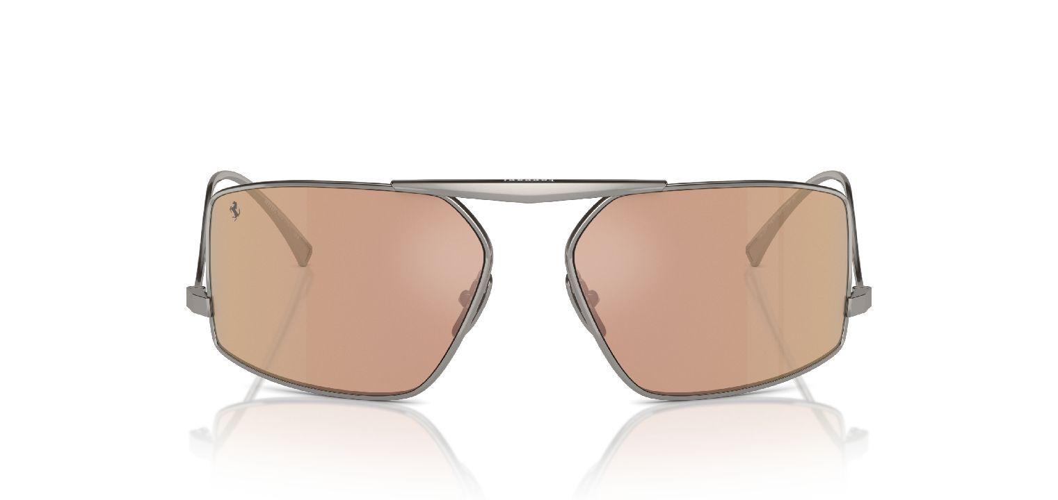Ferrari Cavallino Rectangle Sunglasses 0FH1008 Grey for Unisex
