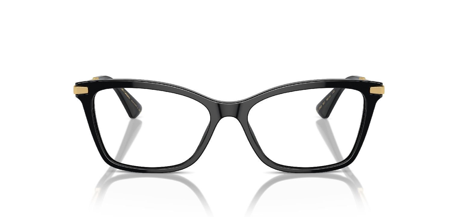 Dolce & Gabbana Rectangle Eyeglasses 0DG3393 Black for Woman