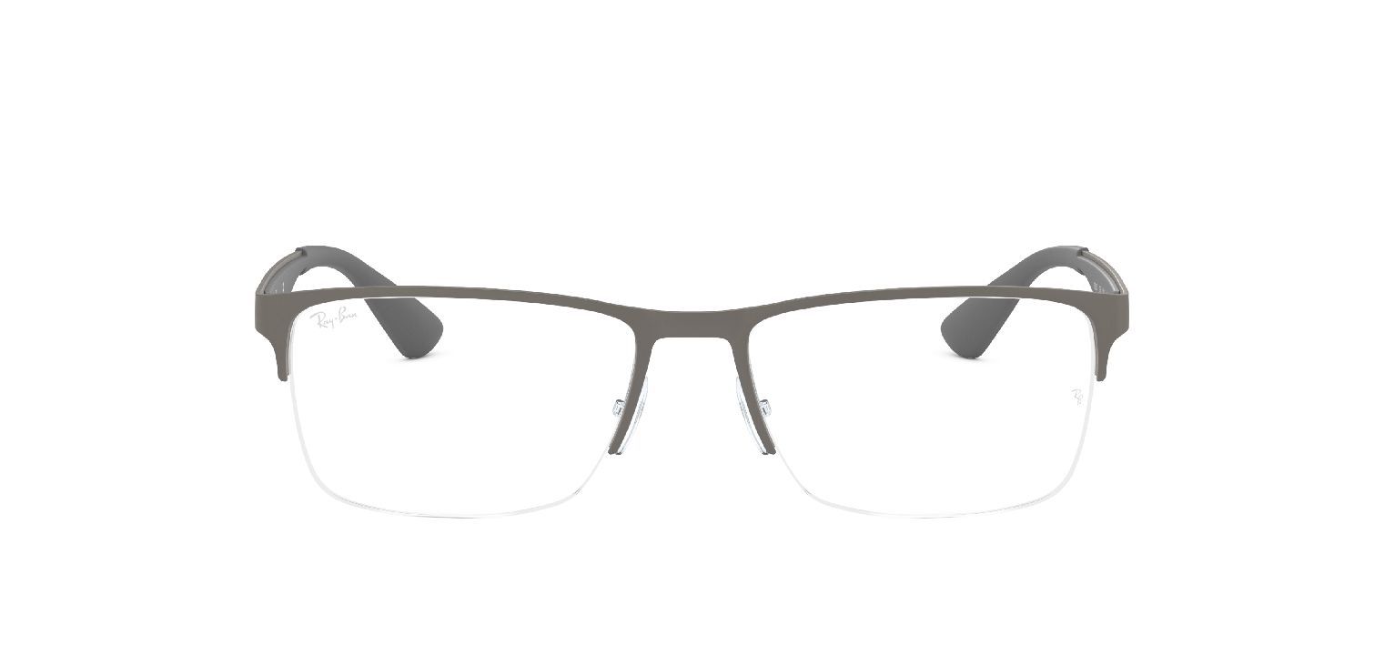 Ray-Ban Rechteckig Brillen 0RX6335 Grau für Damen/Herren