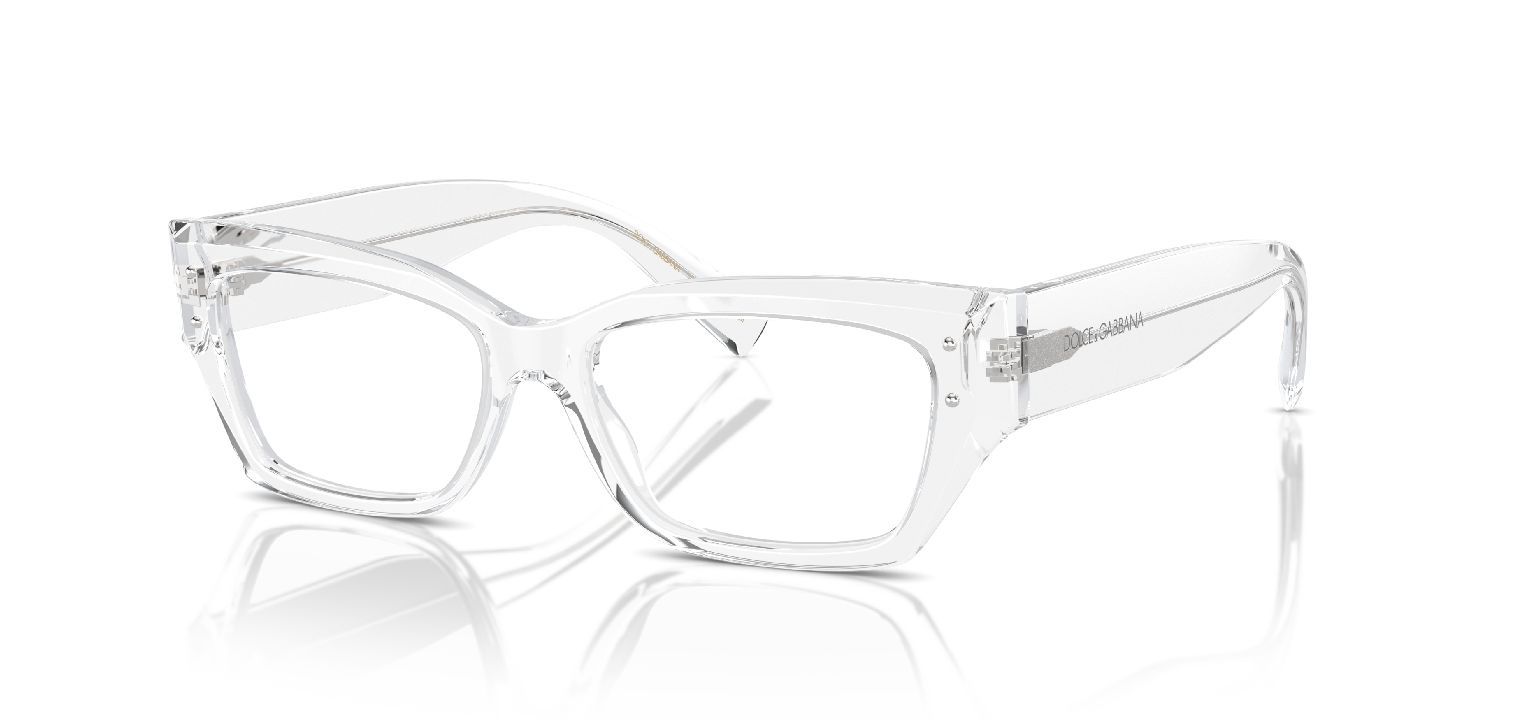 Lunettes de vue Dolce & Gabbana Rectangle 0DG3387 Transparent pour Femme