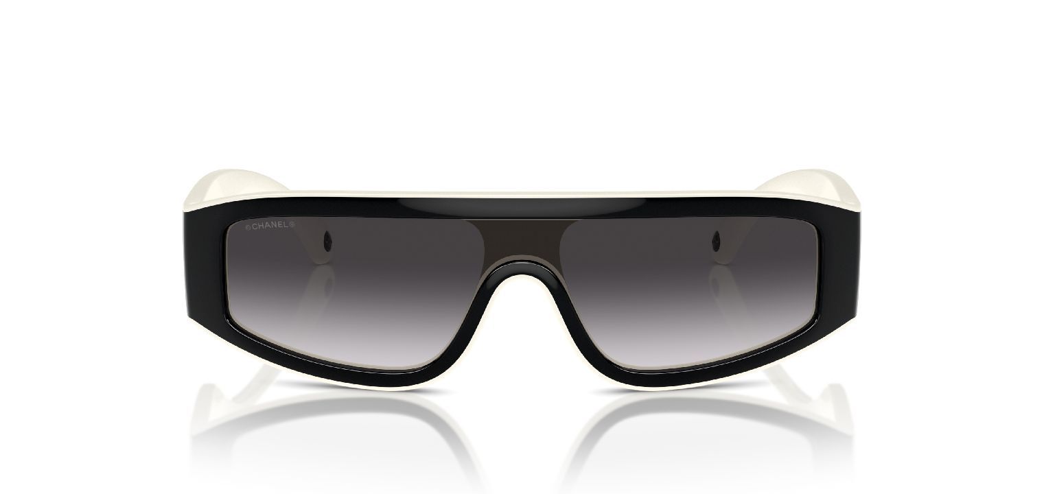 Chanel Rectangle Sunglasses 0CH6057 Black for Woman