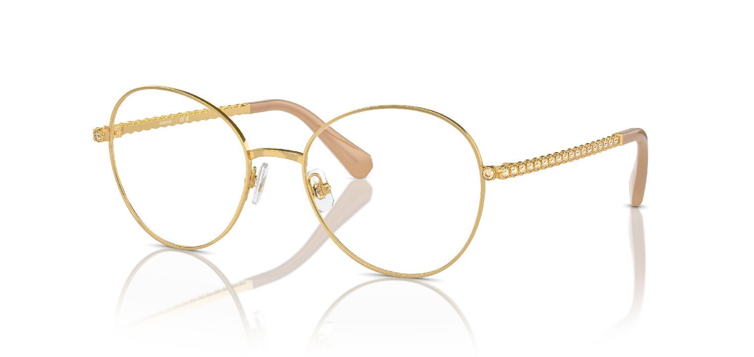 Lunette de vue ronde doree clearance