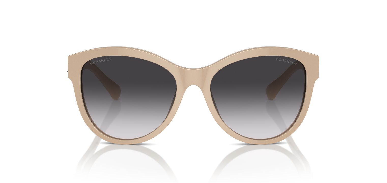Chanel Oval Sonnenbrillen 0CH5458 Beige für Damen