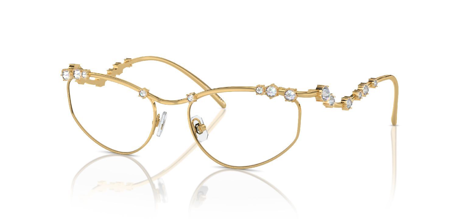 Lunettes de vue Swarovski Fantaisie 0SK1015 Doré pour Femme