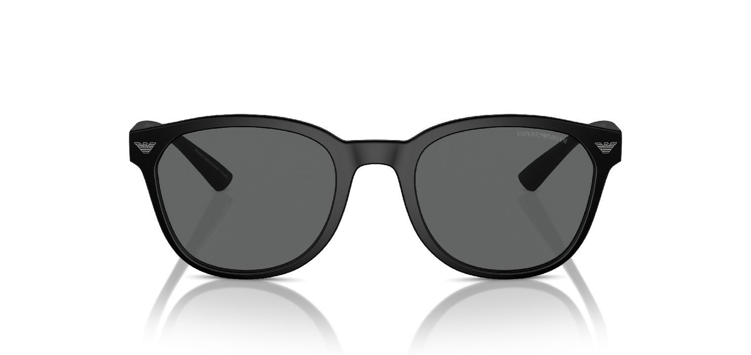 Emporio Armani Round Sunglasses 0EA4225U Black for Man