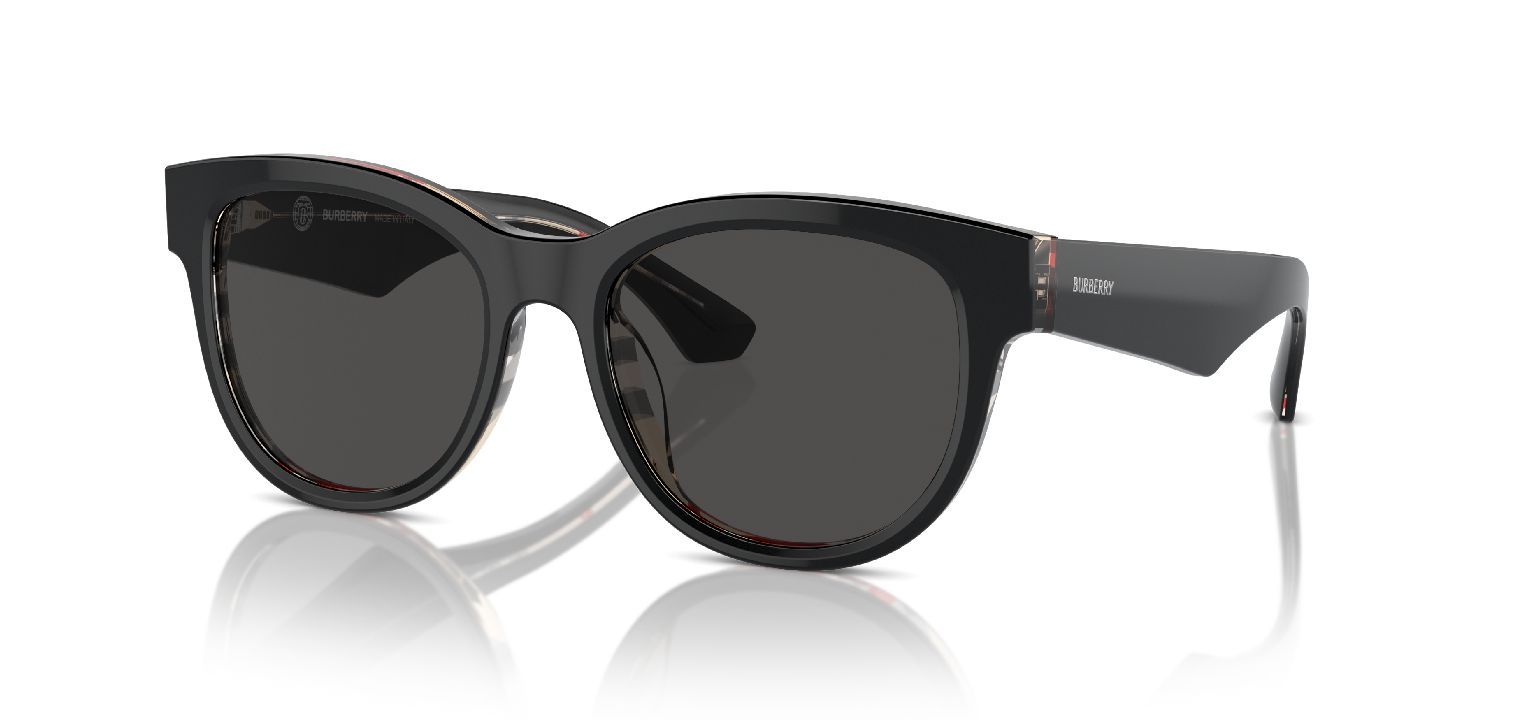 Burberry round frame sunglasses sales