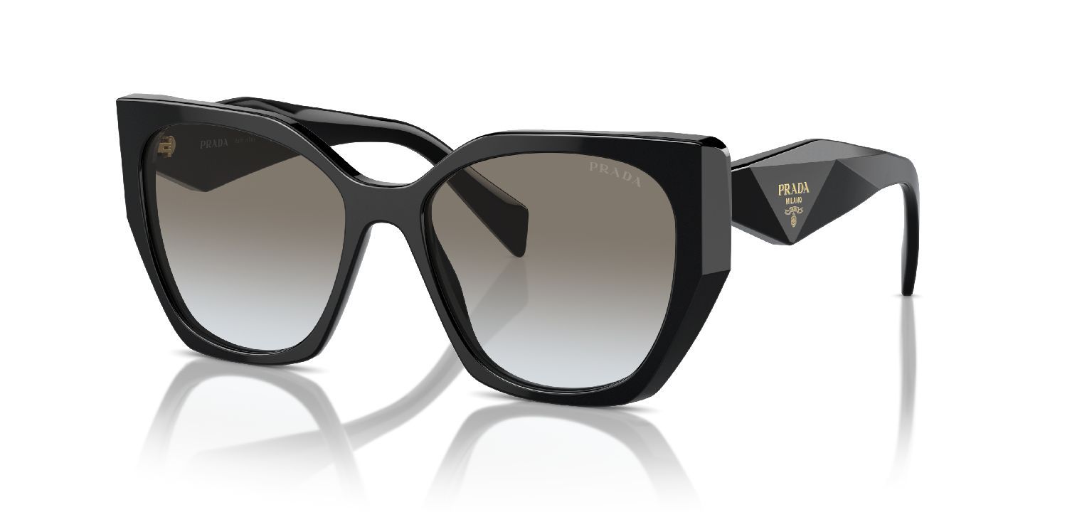 Lunettes de soleil Prada Carré 0PR 19ZS Noir pour Femme