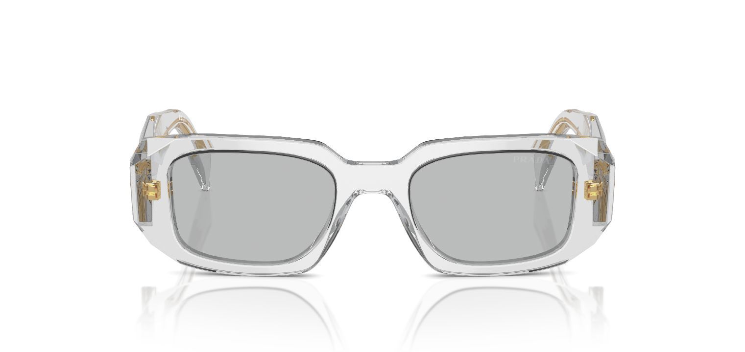 Prada Rectangle Sunglasses 0PR 17WS Grey for Woman