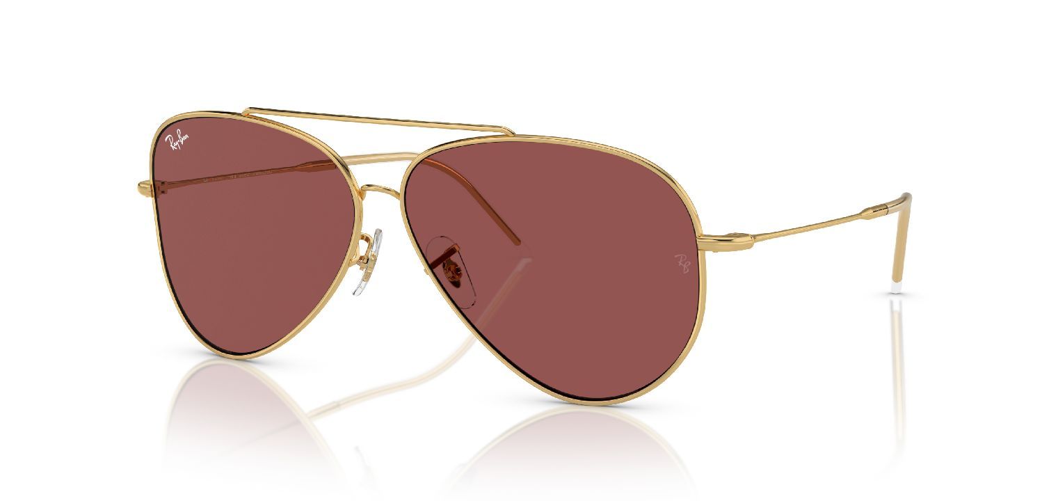 Ray-Ban Aviator Sonnenbrillen 0RBR0101S Gold für Damen/Herren
