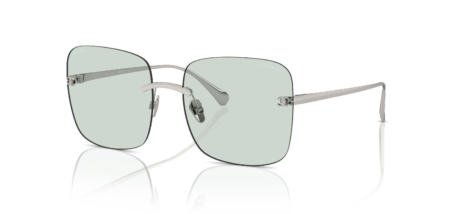 Chanel Carré Sunglasses 0CH4287ST Silver for Woman