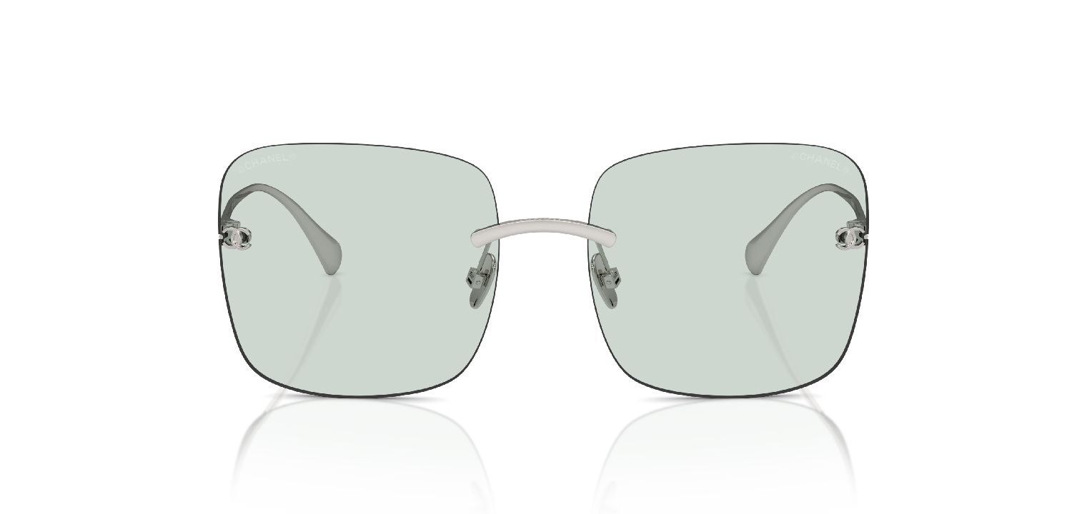 Chanel Carré Sunglasses 0CH4287ST Silver for Woman