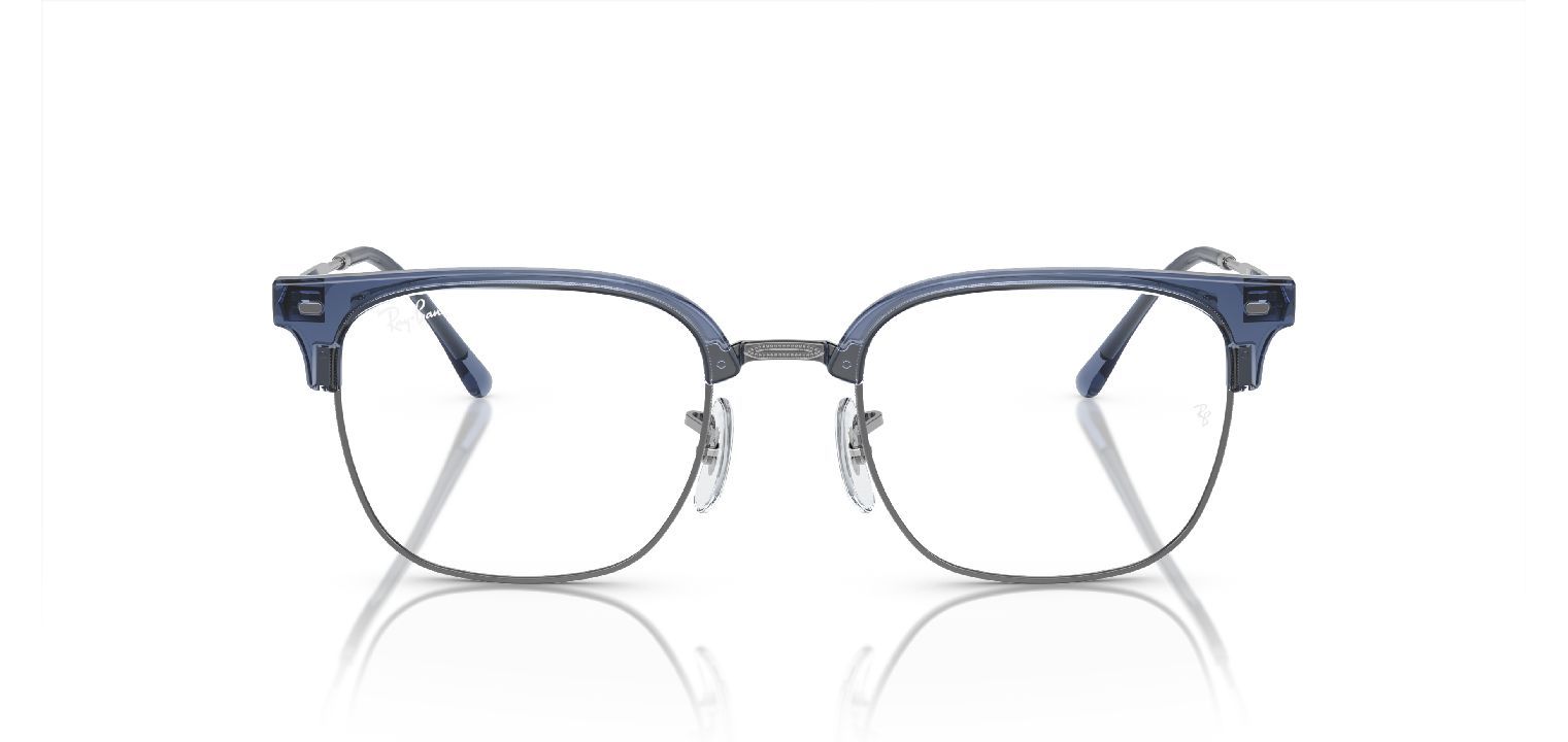 Ray-Ban Quadratisch Brillen 0RX7216 Blau für Damen/Herren