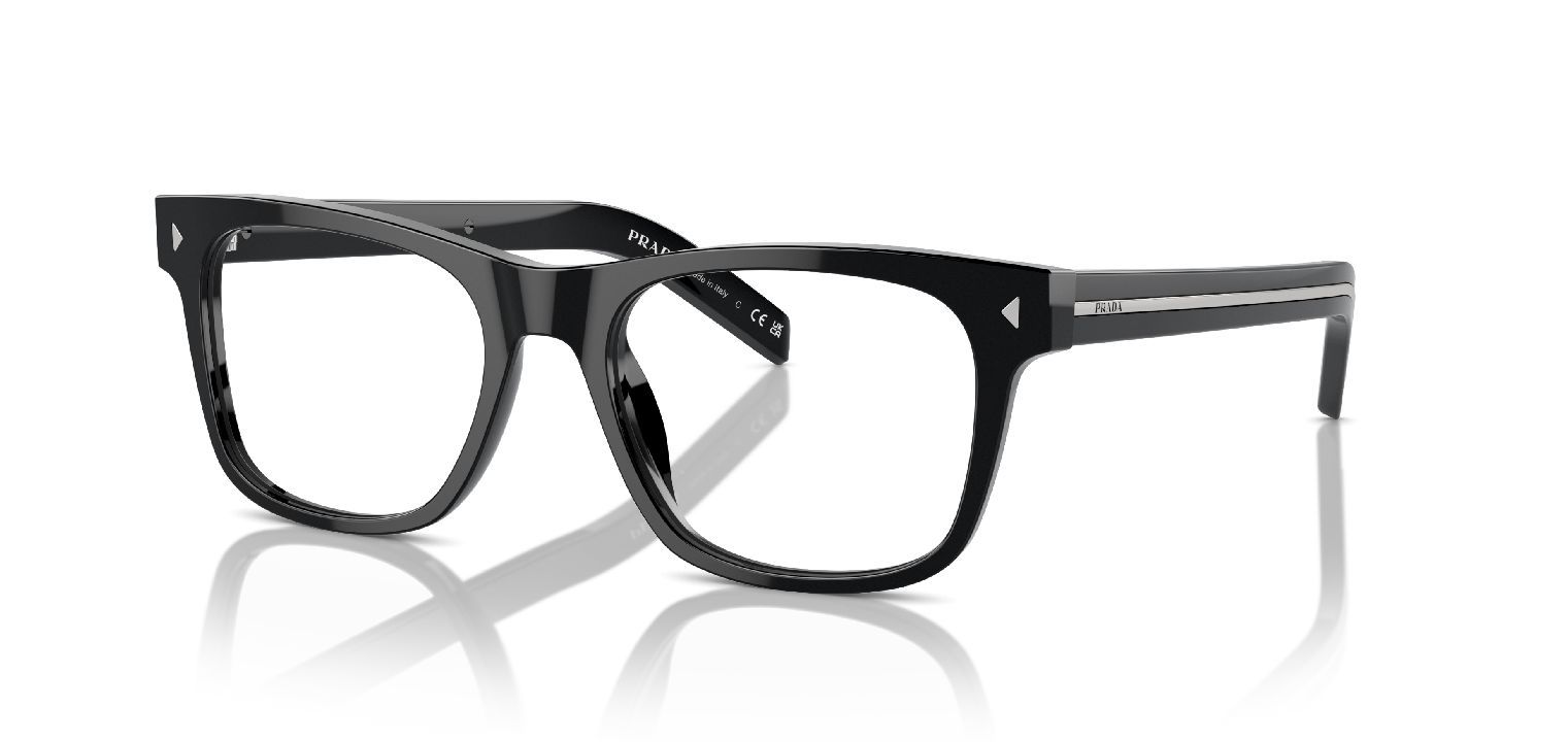 Prada Carré Eyeglasses 0PR A13V Black for Man
