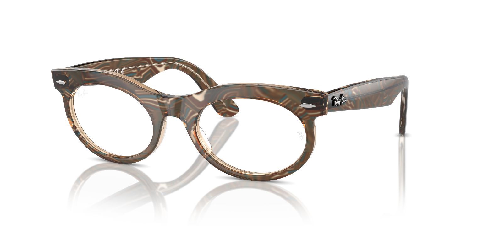 Ray-Ban Oval Brillen 0RX2242V Braun für Damen/Herren