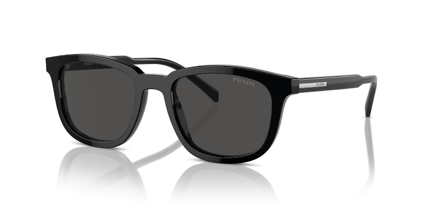 Prada Quadratisch Sonnenbrillen 0PR A21S Schwarz für Herren