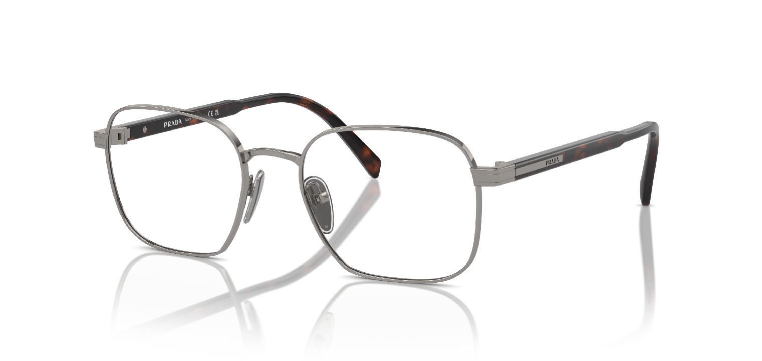 Prada Rectangle Eyeglasses 0PR A55V Grey for Man