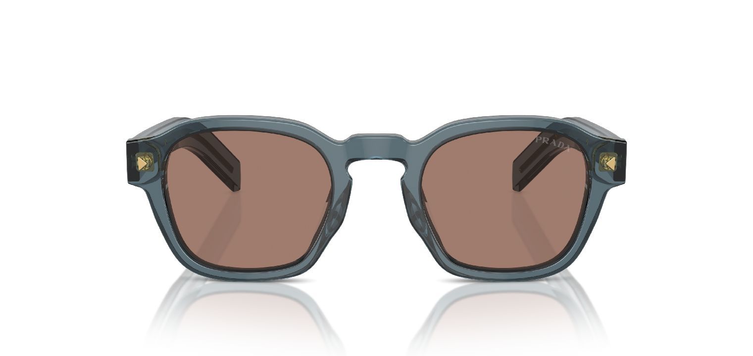 Prada Rund Sonnenbrillen 0PR A16S Blau für Herren