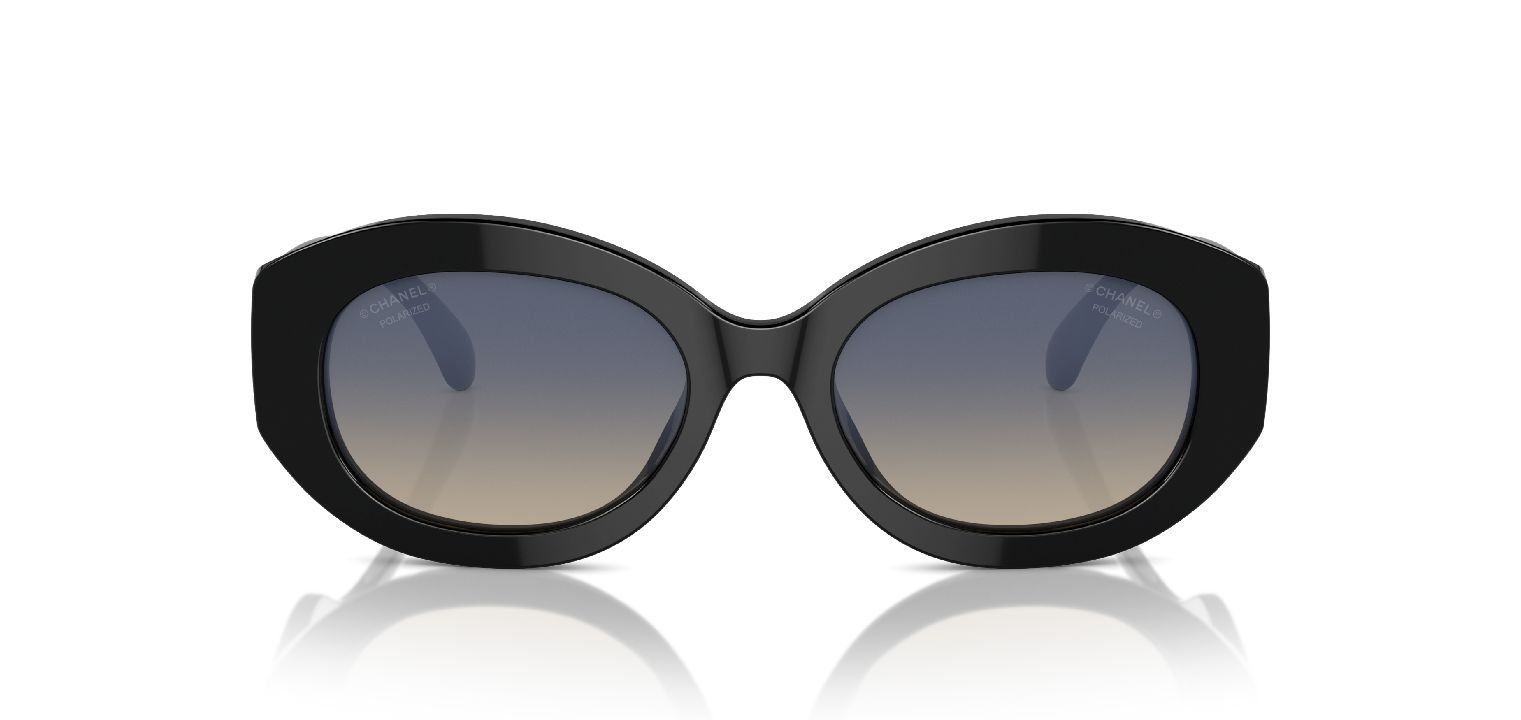 Lunettes de soleil Chanel Ovale 0CH5528 Noir pour Femme Visilab