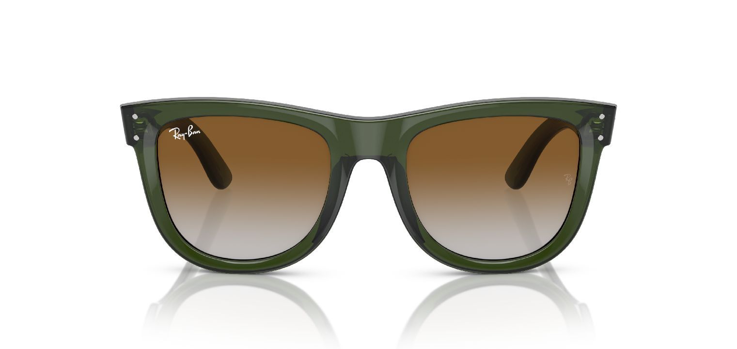 Ray-Ban Quadratisch Sonnenbrillen 0RBR0502S Grün für Damen/Herren