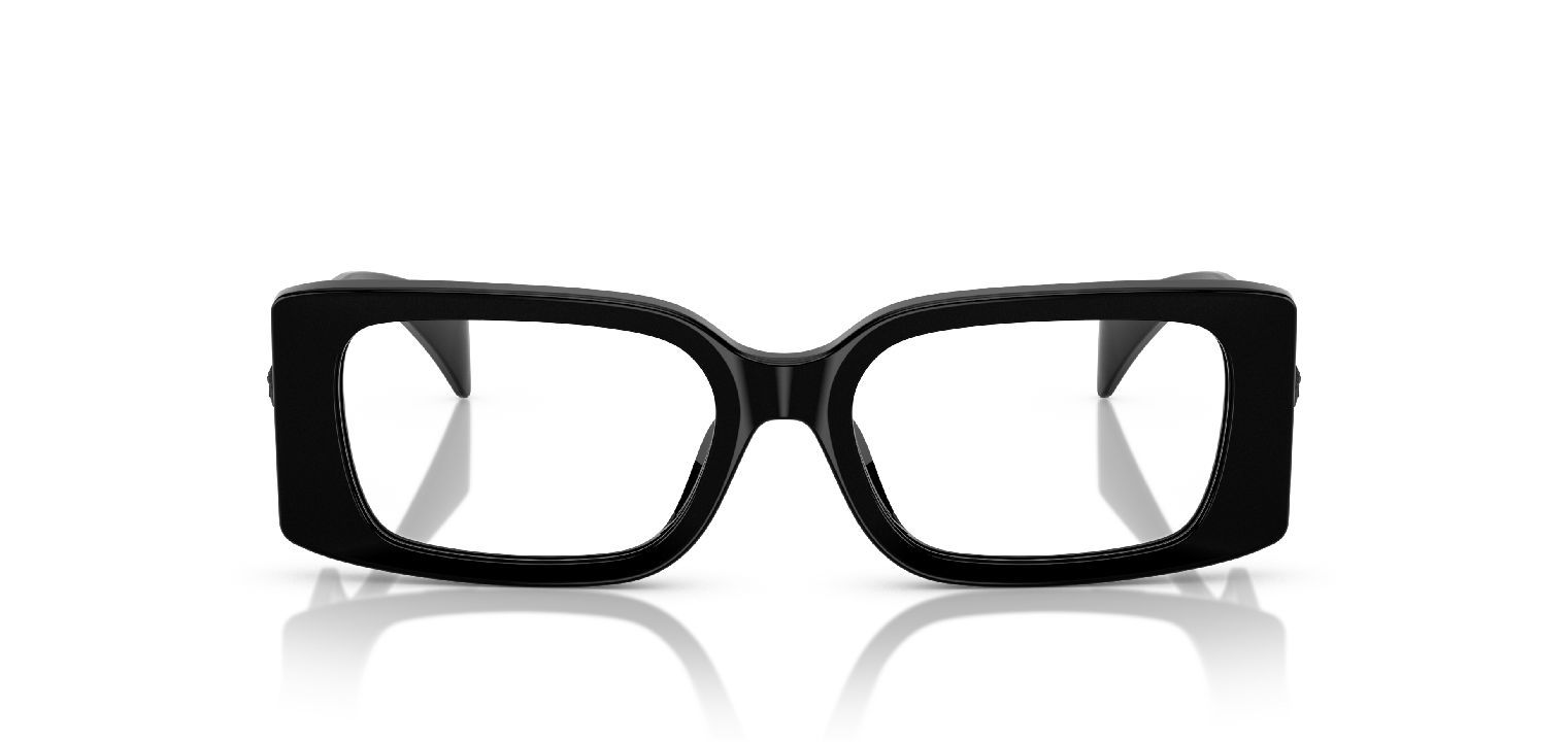 Versace Rechteckig Brillen 0VE3362U Schwarz für Damen