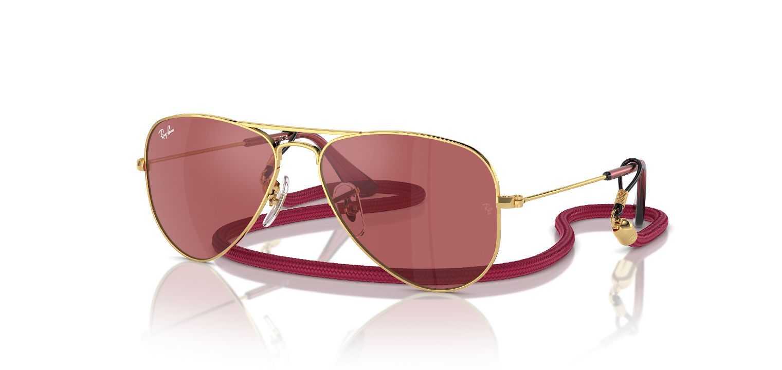 Ray Ban Aviator Sunglasses 0RJ9506S Gold for Kid Visilab
