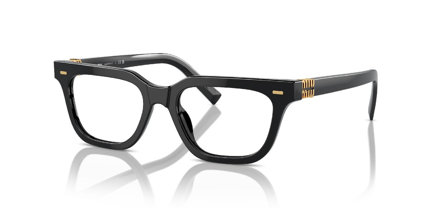 Lunettes de vue Miu Miu Rectangle 0MU 07XV Noir pour Femme